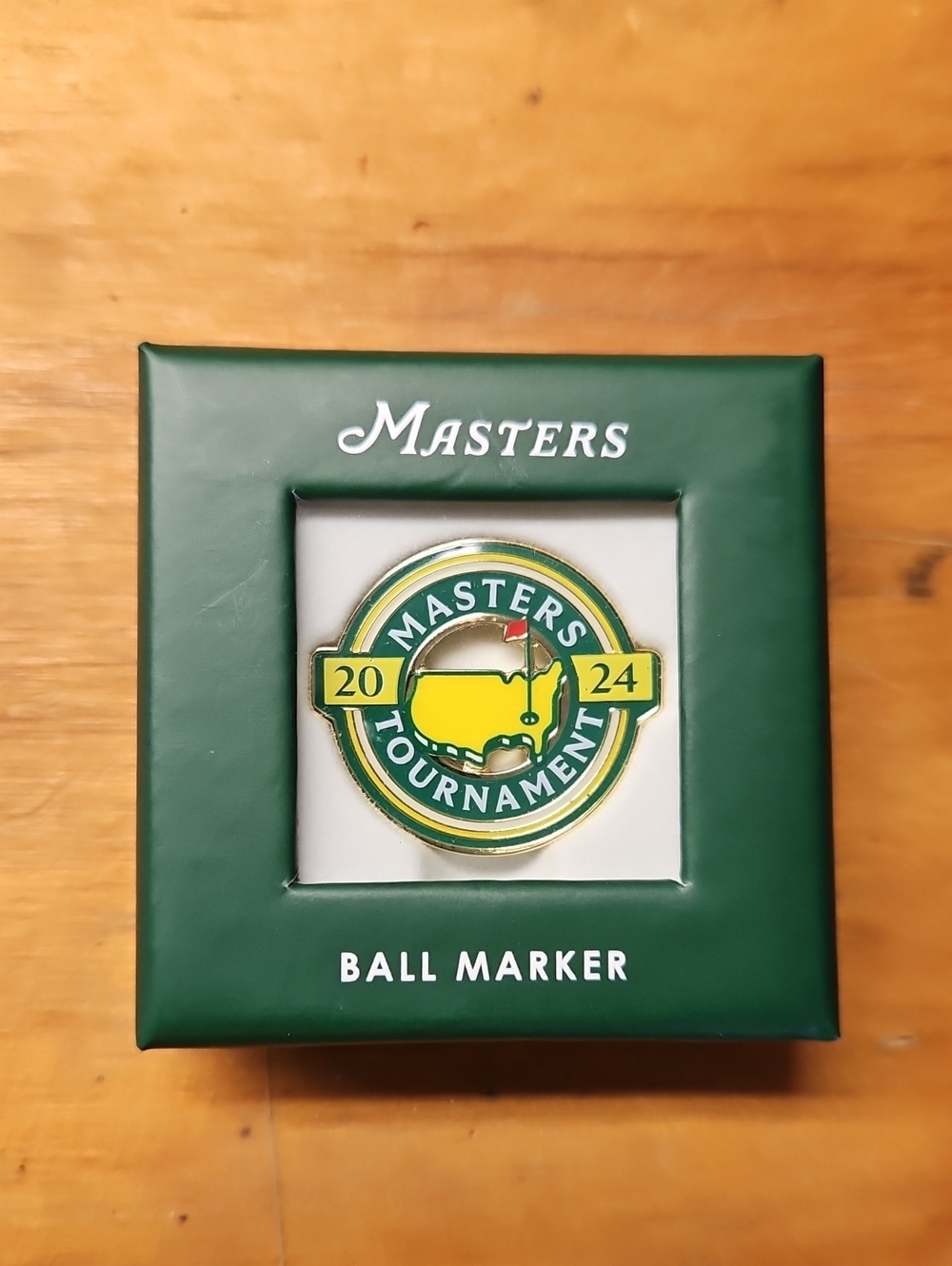 Masters Green and Yellow Tournament Ball Marker